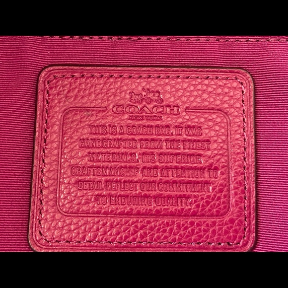 Coach Outlet Backpack Purple Front Pocket Zipper - Picture 3 of 11